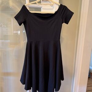 Elegant Black High Low Dress